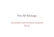 Pre AP Biology Circulatory and Immune Systems (8.11)