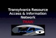 Transylvania Resource Access & Information Network TRAIN
