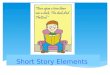 ELA 10 Short Story Elements.  A short story is a name given to a fictional prose selection, which is short (it can be read in one sitting) and is a story