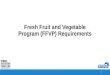1 Fresh Fruit and Vegetable Program (FFVP) Requirements