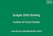 Budget 2003 Briefing Institute for Fiscal Studies 
