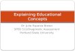 Dr. Julie Esparza Brown SPED 512/Diagnostic Assessment Portland State University Explaining Educational Concepts
