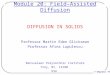 © meg/aol ‘02 Module 20: Field–Assisted Diffusion DIFFUSION IN SOLIDS Professor Martin Eden Glicksman Professor Afina Lupulescu Rensselaer Polytechnic