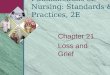 Chapter 21 Loss and Grief Fundamentals of Nursing: Standards & Practices, 2E