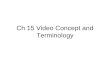 Ch 15 Video Concept and Terminology. Different video standard worldwide