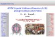 NSTX Liquid Lithium Divertor (LLD) Design Status and Plans Office of Science H. W. Kugel, PPPL For the NSTX Research Team NSTX 5 Year Plan Review for 2009-13