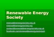 Renewable Energy Society re  re  contact@re  facebook.com/renewableenergysocietyuk