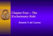 Chapter Four – The Exclusionary Rule Rolando V. del Carmen