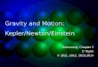 Gravity and Motion: Kepler/Newton/Einstein Astronomy, Chapter 2 D Taylor © 2011, 2012, 2013,2014