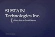 { SUSTAIN Technologies Inc. eCourt: Intro to Crystal Reports SUSTAIN Technologies Inc