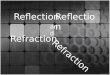 Reflection and Refraction. Regular Reflection Light travels in straight lines through a uniform medium. This is called rectilinear propogation. Light