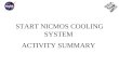 START NICMOS COOLING SYSTEM ACTIVITY SUMMARY. 1/25/01Ken Pulkkinen2 START NCS ACTIVITY Applicable SMOV Requirements: J.10.4.4.5 NICMOS Cooling System
