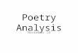 Poetry Analysis November 18. Do Now – 5 Min Direction: read each passage and identify the text structure. Write down two examples that explain why you