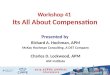 Workshop 41 Its All About Compensation Presented by Richard A. Hochman, APM McKay Hochman Consulting, A DST Company Charles D. Lockwood, APM ASC Institute