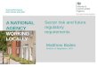 Successful places with homes and jobs A NATIONAL AGENCY WORKING LOCALLY Sector risk and future regulatory requirements Matthew Bailes Director of Regulation,