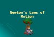 Newton’s Laws of Motion. 1 st Law of Motion An object at rest will stay at rest and an object in motion will stay in motion (in the same direction and