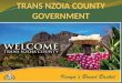 2 THE COUNTY AT A GLANCE Trans Nzoia County comprises five electoral constituencies; Endebess, Cherangany, Saboti, Kwanza and Kiminini. It covers an