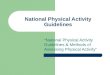National Physical Activity Guidelines “ National Physical Activity Guidelines & Methods of Assessing Physical Activity ”