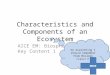 Characteristics and Components of an Ecosystem AICE EM: Biosphere Key Content 1 Or everything I should remember from Biology class!!! MORE