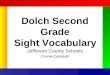 Dolch Second Grade Sight Vocabulary Jefferson County Schools Connie Campbell