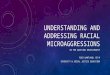 UNDERSTANDING AND ADDRESSING RACIAL MICROAGGRESSIONS IN THE ADVISING RELATIONSHIP ROSS WANTLAND, ED M DIVERSITY & SOCIAL JUSTICE EDUCATION
