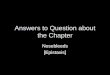 Answers to Question about the Chapter Nosebleeds [Epistaxis]