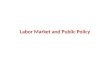 Labor Market and Public Policy. Public Policy Issues Shape of labor supply curve Effects of income tax on labor supply Effects of income tax rate on tax