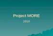 Project MORE 2010. Project MORE and RtI  What is RtI?  Why is RtI important?  How does Project MORE fit into RtI?