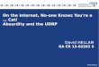 On the Internet, No-one Knows You're a … Cat! Absurdity and the UDRP David HELLAM GA ČR 13-02203 S