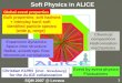 Soft Physics in ALICE Expansion dynamics Space-time structure Radial, anisotropic flow Momentum correlations Chemical composition Hadronisation mechanisms