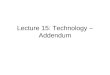 Lecture 15: Technology – Addendum. Source: Schmenner (1986)