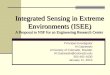 Integrated Sensing in Extreme Environments (ISEE) A Proposal to NSF for an Engineering Research Center Principal Investigator Al Gasiewski University of