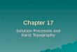 Solution Processes and Karst Topography Chapter 17