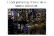 Laser pumping of ions in a cooler-buncher.. Introduction to laser spectroscopy Ion source (60kV)Laser PMT Gates Tuning voltage Isotope Shifts   Size