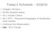 Today’s Schedule – 5/18/10 Chapter 29 Quiz – bCNN Student News 30.1 Vocab Check 30.1 PPT: Physical Geography of Southeast Asia Islands Continue No Reservation