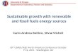Sustainable growth with renewable and fossil fuels energy sources Carlo Andrea Bollino, Silvia Micheli 30 th USAEE/IAEE North American Conference October