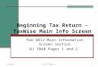 Beginning Tax Return - TaxWise Main Info Screen Pub 4012 Main Information Screen section NJ 1040 Pages 1 and 2 11-26-2015NJ TAX TY2014 v21