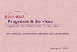 Programs & Services Integrated with Chapter 712 Funding Law Programs & Services Integrated with Chapter 712 Funding Law Essential Joint Standing Committee