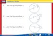 Lesson 8 Menu 1.Use the figure to find x. 2.Use the figure to find x. 3.Use the figure to find x