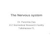 1 The Nervous system Dr. Paromita Das 217 Biomedical Research Facility Tallahassee FL