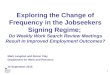 Exploring the Change of Frequency in the Jobseekers Signing Regime; Do Weekly Work Search Review Meetings Result In Improved Employment Outcomes? Mark