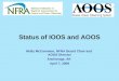 Status of IOOS and AOOS Molly McCammon, NFRA Board Chair and AOOS Director Anchorage, AK April 7, 2008