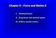 Chapter 6 – Force and Motion II I.Frictional forces. II.Drag forces and terminal speed. III.Uniform circular motion