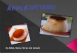 By Pablo, Mario, Ferran and Gerard.. 2 apples 1 can of condensed milk 4 eggs 350 mililiters of milk