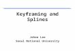 Keyframing and Splines Jehee Lee Seoul National University