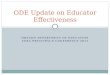 OREGON DEPARTMENT OF EDUCATION COSA PRINCIPAL’S CONFERENCE 2015 ODE Update on Educator Effectiveness