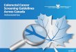 July 2015 Colorectal Cancer Screening Guidelines Across Canada Environmental Scan