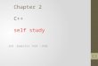 Chapter 2 C++ self study 2nd Semester 1435 -1436 1