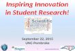 Www.ncsciencefair.org September 22, 2015 UNC-Pembroke Inspiring Innovation in Student Research! 1