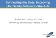 Connecting the Dots: Improving Unit Safety Culture to Stop HAI Katherine J. Jones, PT, PhD University of Nebraska Medical Center